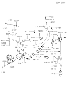 Fxt00v-Bs42 Fuel Tank And Valve Diagram and Parts List for FXT00V-BS42  Cub Cadet Lawn Tractor